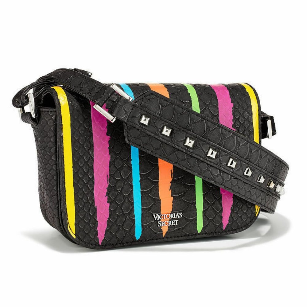 Victoria's Secret Rainbow Studded Crossbody Bag Limited Edition NEW